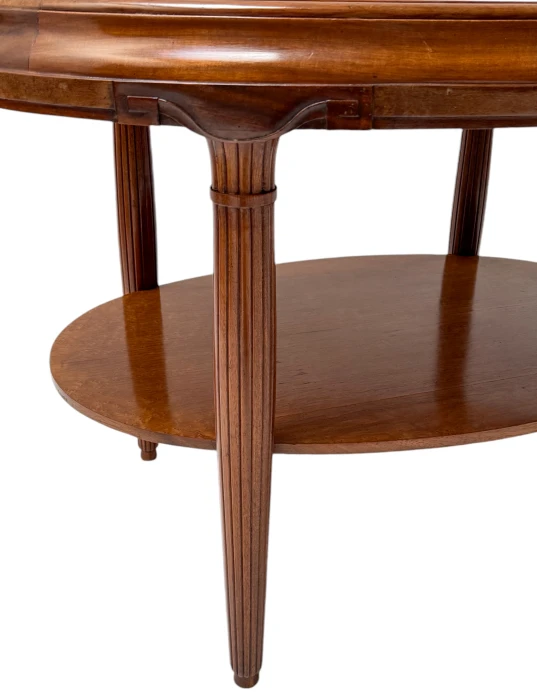 French Art Deco Walnut Center Table, 1930s